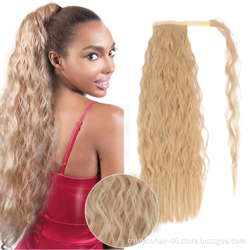 Long Curly Ponytails for Women 14 Inch 20 Inch  24 inch 36 inch Cheap X xpression Synthetic Ponytail Hair Extension